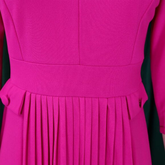 Wear to Work Midi Dress for Women Business Casual A-line Dress Elegance Church O - Picture 7 of 9